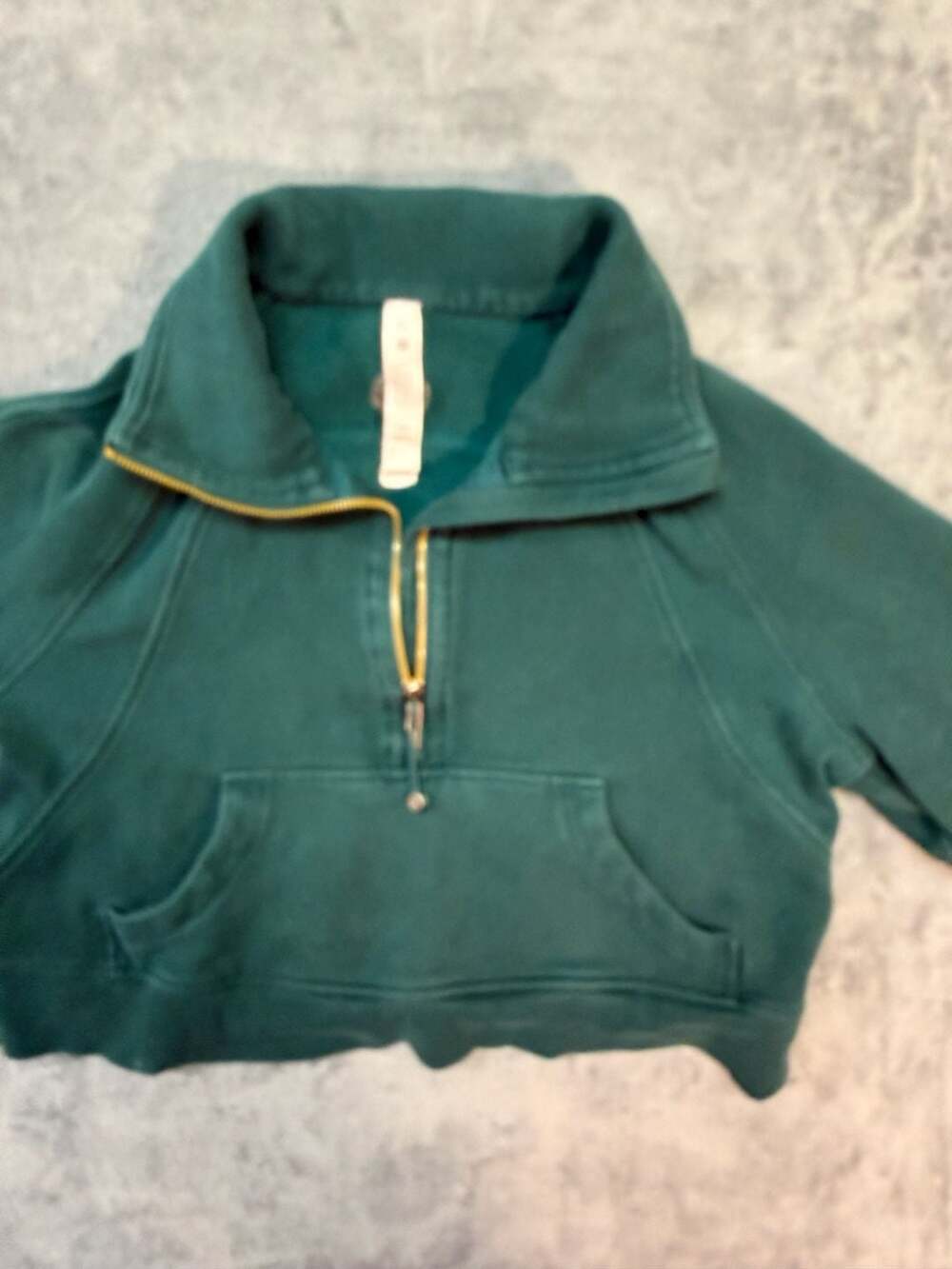 Lululemon Scuba Oversized Funnel-Neck Half Zip Size M/L Storm Teal